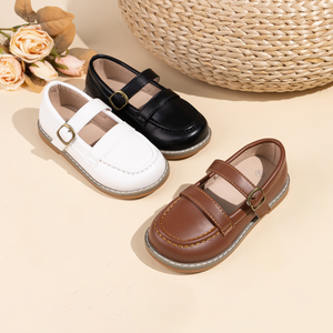 Zapatos Nuevos para Niñas, Zapatos de PU con Suela de Goma Cómoda, Zapatos de Vestir - Product Image 2