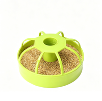 Mangeoire à oiseaux en plastique durable CT, design anti-déversement/anti-éclaboussures pour perroquets, agapornis, cailles - Légère et facile à nettoyer