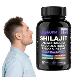 OEM ODM Himalaya Şilajit Reçine Kapsülleri Çörek Otu Yağı Zerdeçal Antioksidan Enerji Bağışıklık Desteği Doğal Bitkisel Ekstrakt - Product Image 1