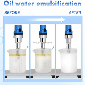 جهاز خلط ومجانسة صناعي للمختبرات عالي القص من WEIAI بسرعة 15000 دورة في الدقيقة، خلاط رقمي صغير بسعة 40 لترًا ومستحلب للكريمات ومستحضرات التجميل - Product Image 4