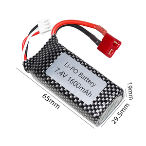 แบตเตอรี่ลิเธียมโพลิเมอร์25C 7.4V 1600mAh สำหรับรถ RC - Product Image 2