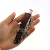 Couteau de greffage en acier 3Cr13 avec manche en bois, couteau de jardinage, tactique, EDC, chasse, poche, camping, OEM personnalisable