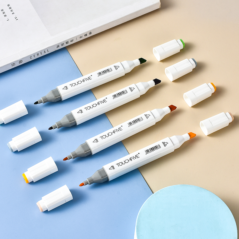 168 цветов новички спиртовые масляные Двойные наконечники маркеры Мягкие гибкие перья творческий набор для рисования