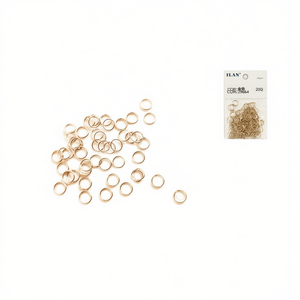 Anelli di congiunzione Ilan da 10 mm in oro chiusi per la creazione di gioielli - Product Image 1