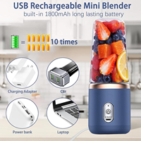 Hotsell Mini Draagbare Sapcentrifuge Blender Mixer Elektrische Fruitpers USB Oplaadbare Sapcentrifuge Blender