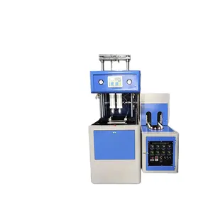 Máquina semiautomática para hacer botellas de plástico PET, máquina sopladora de botellas de plástico de 2 cavidades, 3-20L