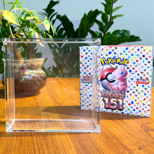 Boîte de protection en acrylique magnétique pour cartes Pokémon, vente en gros d'usine TCG, grande taille pour boîtes de boosters japonais, compatible avec les cartes Pokémon 151 - Product Image 4