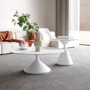 Mesa de Centro Moderna con Base de Mármol, Mesa Redonda para el Hogar - Product Image 3