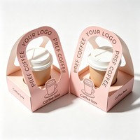 Boîte d'emballage de café en gros en promotion, support de tasse à café personnalisé de haute qualité, boîte à café à l'encre de soja