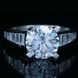 Fashion 925 Sterling Silver Wedding Jewelry Cz Men's Rings