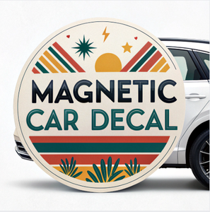 Autocollants magnétiques personnalisés pour réfrigérateur et voiture autocollants magnétiques pour pare-chocs autocollant de logo imperméable en vinyle découpé à l'emporte-pièce - Product Image 1