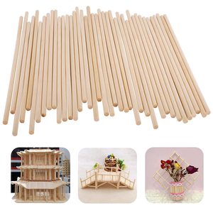 KRAFF best selling Wooden Dowel Rods 6 inch Hardwood Dowels Wood Craft Dowels for Wood