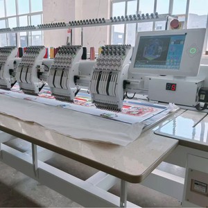 Máquina de Bordar Computarizada de 6 <span class=keywords><strong>Cabezas</strong></span> Directa de Fábrica con Motor Patentado, con 9/12/15 Agujas, 1000/1200 RPM, 220V - Product Image 1