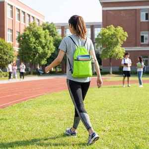 Factory Wholesale Custom Logo <b>Drawstring</b> Backpack Bulk Polyester Gym Sack <b>Bag</b> Sports Cinch <b>Bag</b> Colorful Promotional <b>Drawstring</b> - Product Image 4