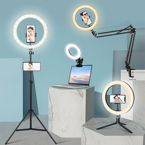Soporte en vivo para teléfono móvil de 2m, luz de relleno, micrófono, soporte para teléfono, trípode de suelo, soporte de luz, soporte de luz para fotografía - Product Image 5
