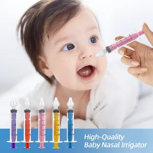 Sistema de enjuague Nasal para bebé, irrigador nasal portátil de colores, limpiador de nariz infantil, dispositivo de enjuague rápido