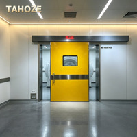 Porte de blindage radiologique double battant de 3 mm (équivalent plomb) pour service de médecine nucléaire, salle d'IRM, hôpital