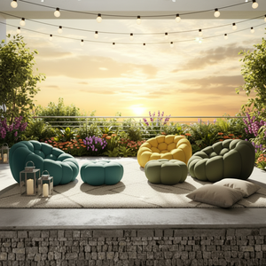 Canapé minimaliste en tissu écologique à une place, avec rembourrage compressé, pour salon, par <span class=keywords><strong>Roche</strong></span> Boboies Luxury - Product Image 1