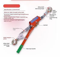 Tout nouveau treuil à câble métallique 2T4t à facteur de sécurité élevé, durable, mini-treuil de tensionnement, treuil à cliquet manuel pour la manutention de bateaux