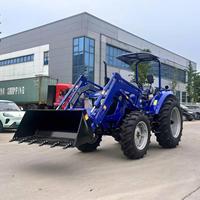 Tracteur agricole 4x4 80 CV 120 CV à 4 temps avec tondeuse à gazon, certifié CE et chargeur COC, à vendre
