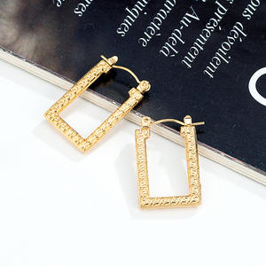 2024 Fancy Large Hoop Trending Earrings <strong>Gold</strong> Filled Ball <strong>Bird</strong> <strong>Nest</strong> Earrings Party Classy Stainless Steel Earrings for Girls - Product Image 5