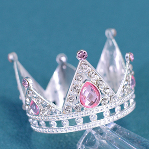 Tiara Redonda Barroca con Pequeños Diamantes <span class=keywords><strong>de</strong></span> Imitación para Accesorios <span class=keywords><strong>de</strong></span> Ramo <span class=keywords><strong>de</strong></span> Novia y Pastel - Product Image 6