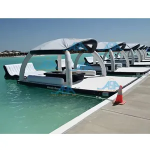 Plataforma inflável do lazer da água do novo design com o equipamento flutuante da ilha