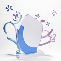 DIAOCAI Vente en gros de trophées, plaques et médailles en cristal poli, écologiques, élégants, personnalisables avec impression UV, et trophées vierges