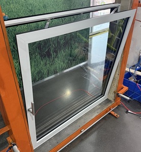 Dòng mỏng màu đen nhiệt phá vỡ nhôm kính cường lực cửa sổ năng lượng hiệu quả Ba cửa sổ nghiêng cửa sổ xoay - Product Image 5