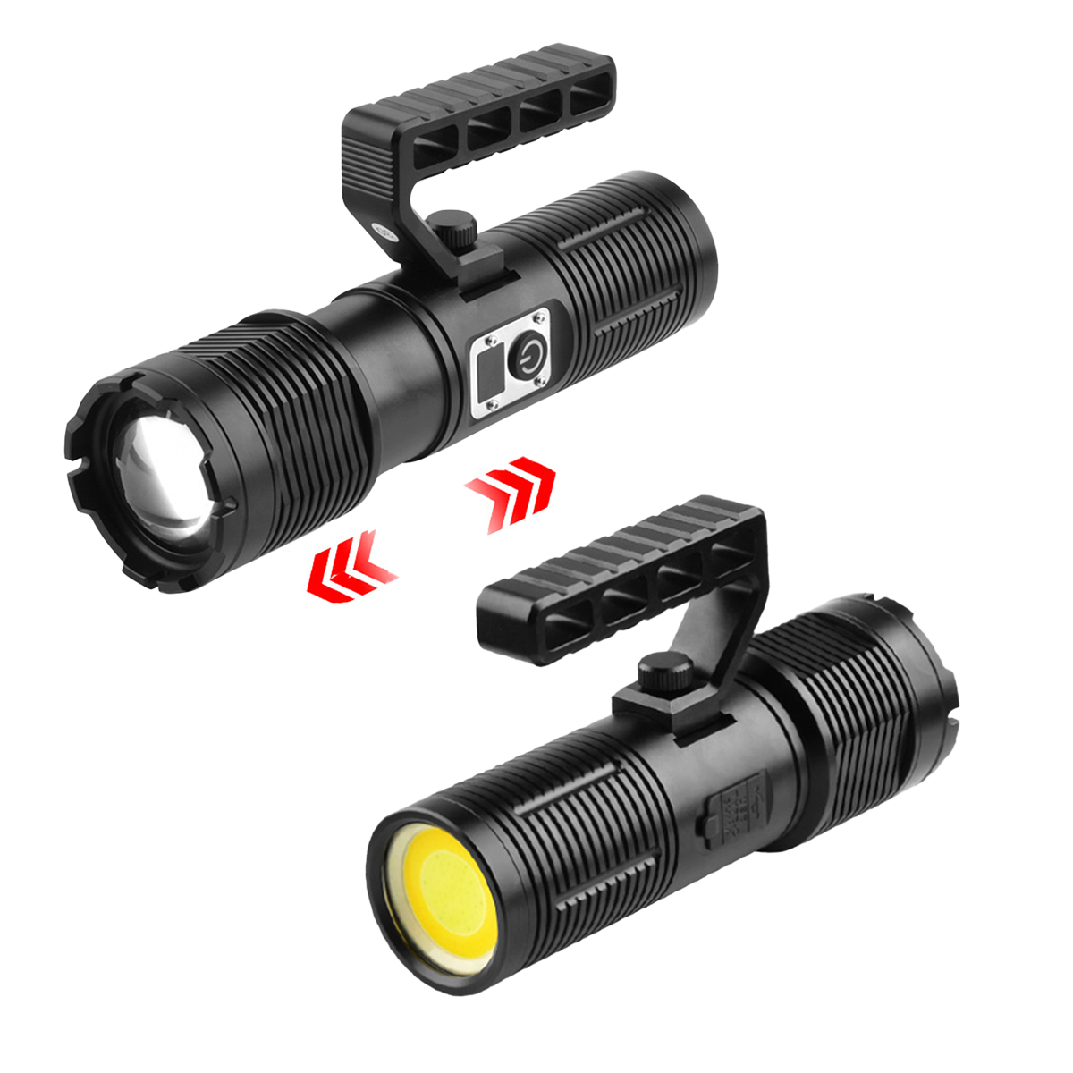 High Power LED Flashlight XHP160 Tactica
