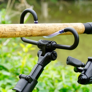 Hirisi Support de canne à pêche universel en caoutchouc et métal avec émerillon 3/8'' pour rod pod, accessoire pour activités de plein air en ruisseau AC302 - Product Image 5