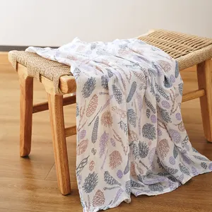 Kangobaby, mantas envolventes personalizadas de muselina para bebé, materiales de algodón de bambú orgánico suave, manta envolvente de muselina para recién nacido, toalla