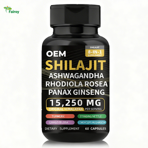 Capsules de Shilajit 8-<span class=keywords><strong>en</strong></span>-1 à marque privée OEM avec extrait d'ashwagandha pour compléments énergétiques - Product Image 2