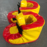 Bottes de Football Géantes Gonflables en PVC pour Enfants et Adultes, Jeu de Sport Ludique en Plein Air pour le Renforcement d'Équipe