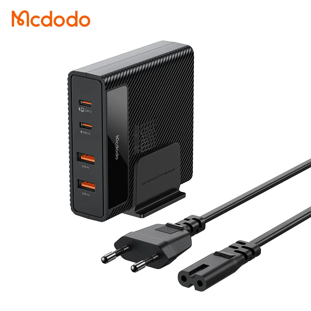 Mcdodo 100W Charger USB C 4-IN-1 2C2A 100W PD Charger Fast Charging Station With AC Cable 1.5Meter C Type 5A Charging Cable