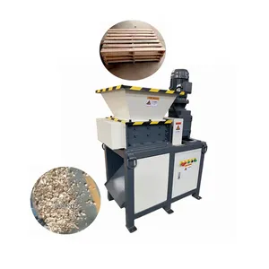 Trituradora de doble eje, máquina trituradora de residuos de tela de alto rendimiento