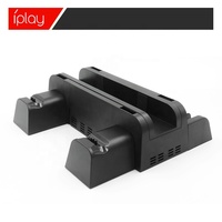 Support de Refroidissement Vertical Multifonctionnel avec Station de Charge pour Manettes Playstation 4, PS4 Pro et PS4 Slim