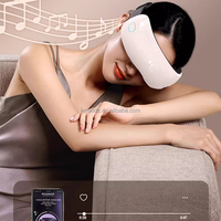 Kabelloser Augenmassagegerät mit Bluetooth-Musik gegen Migräne und zur Reduzierung von Augenbelastung, Beheizter Vibrationsmassager zur Verbesserung des Schlafs