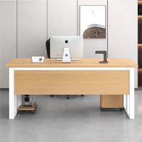 Bureau de direction simple LBZ-106X pour une personne, bureau d'ordinateur minimaliste moderne, poste de travail combiné pour superviseur