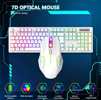 Produk Baru Grosir Keyboard dan Mouse Gaming Combo Nirkabel untuk Kantor Laptop Game RGB PC Komputer Mouse dan Keyboard Nirkabel