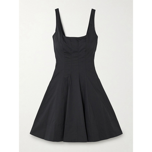 farm rio black heart shaped neckline mini dress Jolie Sweetheart Neckline Mini Dress in Black