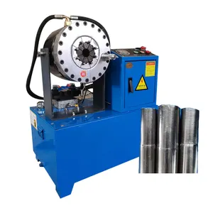 80mm diameter Manual Processing diesel injection steel metal tube pipe end shrinking crimping forming contract reduce machine