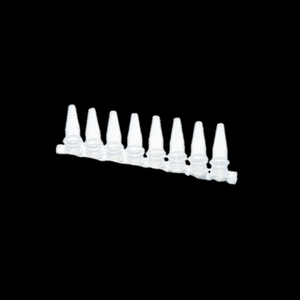 Tubes PCR 8-stripes de 0,2 ml avec bouchons annulaires, étanches, autoclavables, pour usage en laboratoire - Product Image 1