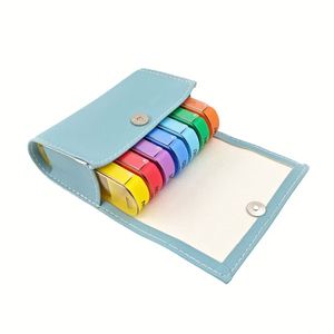 กล่องยาแบบพกพาคุณภาพสูง หนังแท้ สกรีนโลโก้ได้ 7 ช่อง พร้อมกล่องของขวัญ - Product Image 4
