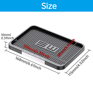 Support de téléphone pour <span class=keywords><strong>voiture</strong></span> antidérapant et antidérapant pour tableau de bord Tapis adhésif en PVC pour tableau de bord Support de téléphone portable pratique pour voitures - Product Image 2