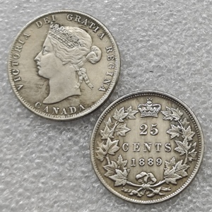 1875, 1880, 1889, 1893 Канада, 25 центов, памятные монеты в античном стиле, подарки, украшение для дома - Product Image 3