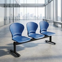 Silla de Espera Moderna de Metal para Aeropuerto/Hospital de 3 Plazas, Modelo SY-A200, con Diseño Ergonómico, Duradera y Fácil de Limpiar