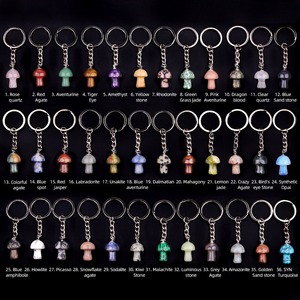 Haute Qualité Porte-clés Cristal Usine Ventes Directes Mini Champignon <span class=keywords><strong>Parapluie</strong></span> Forme Cristal Pendentif Porte-clés - Product Image 3