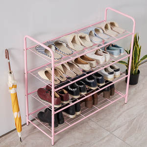 <span class=keywords><strong>Scarpiera</strong></span> Pieghevole Multifunzionale in Metallo <span class=keywords><strong>Rosa</strong></span> con Finitura Moderna Personalizzata per Camera da Letto - Arredamento Casa - Product Image 5