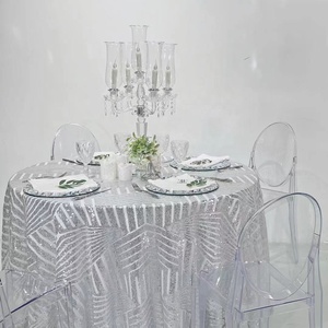 High Quality Cheap Shiny Round <strong>Table</strong> Cover Fancy Rectangular Sequin <strong>Table</strong> <strong>Cloth</strong> for Wedding - Product Image 3